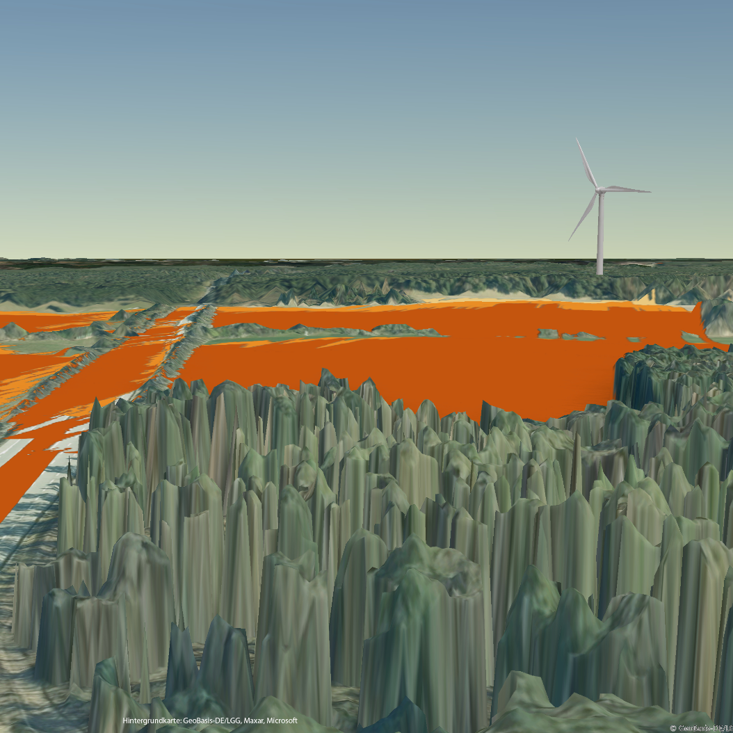 Märkisches Modell Sichtbarkeitsanalyse nach Märkischem Modell